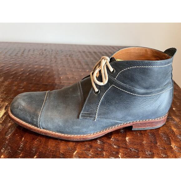 Adelante Mens 14 ‘The Valparaiso’ ‘Valpo’ Denim Blue Chukka Boots Ankle - Picture 5 of 16